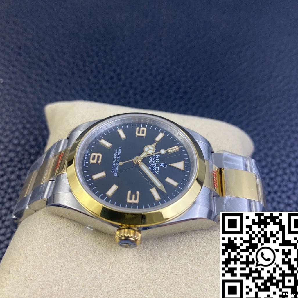EW M124273-0001 1144 Factory Rolex Black Dial Bright Explorer 0815